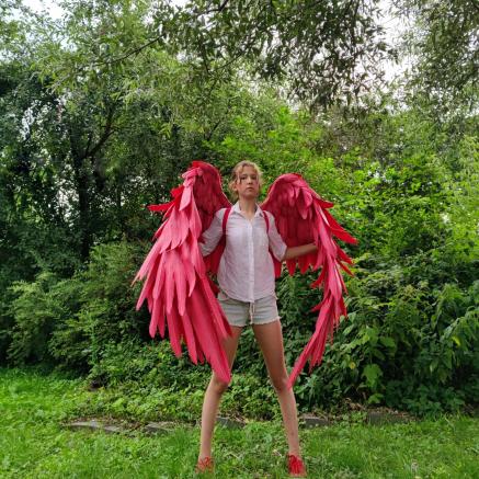 Large movable Red wings/Hawks from My Hero Academia Cosplay Costume